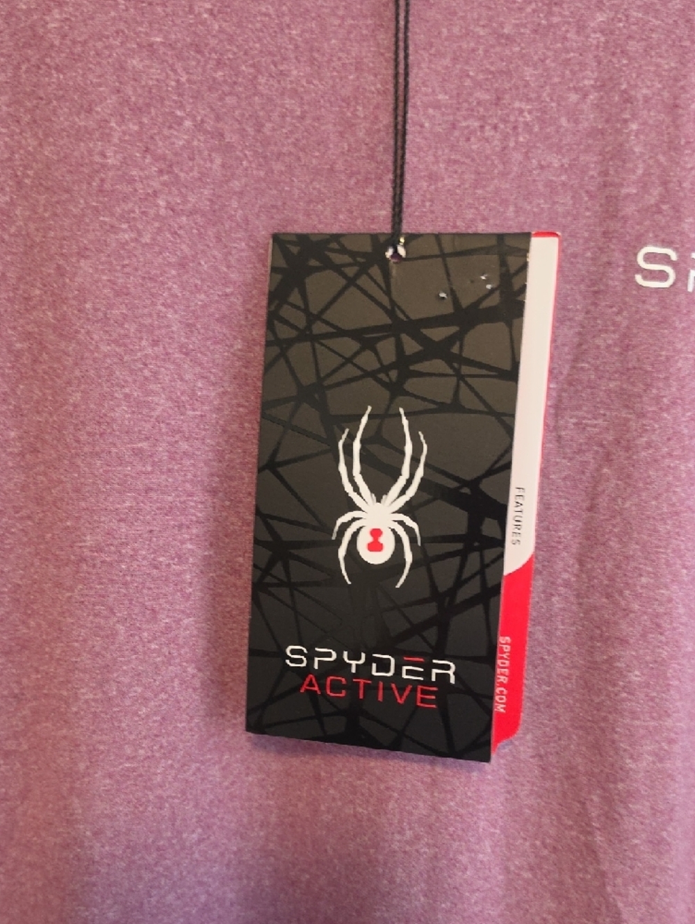 Spyder Men's Heather Mauve Short-Sleeve Active Tee - Picture 2 of 9